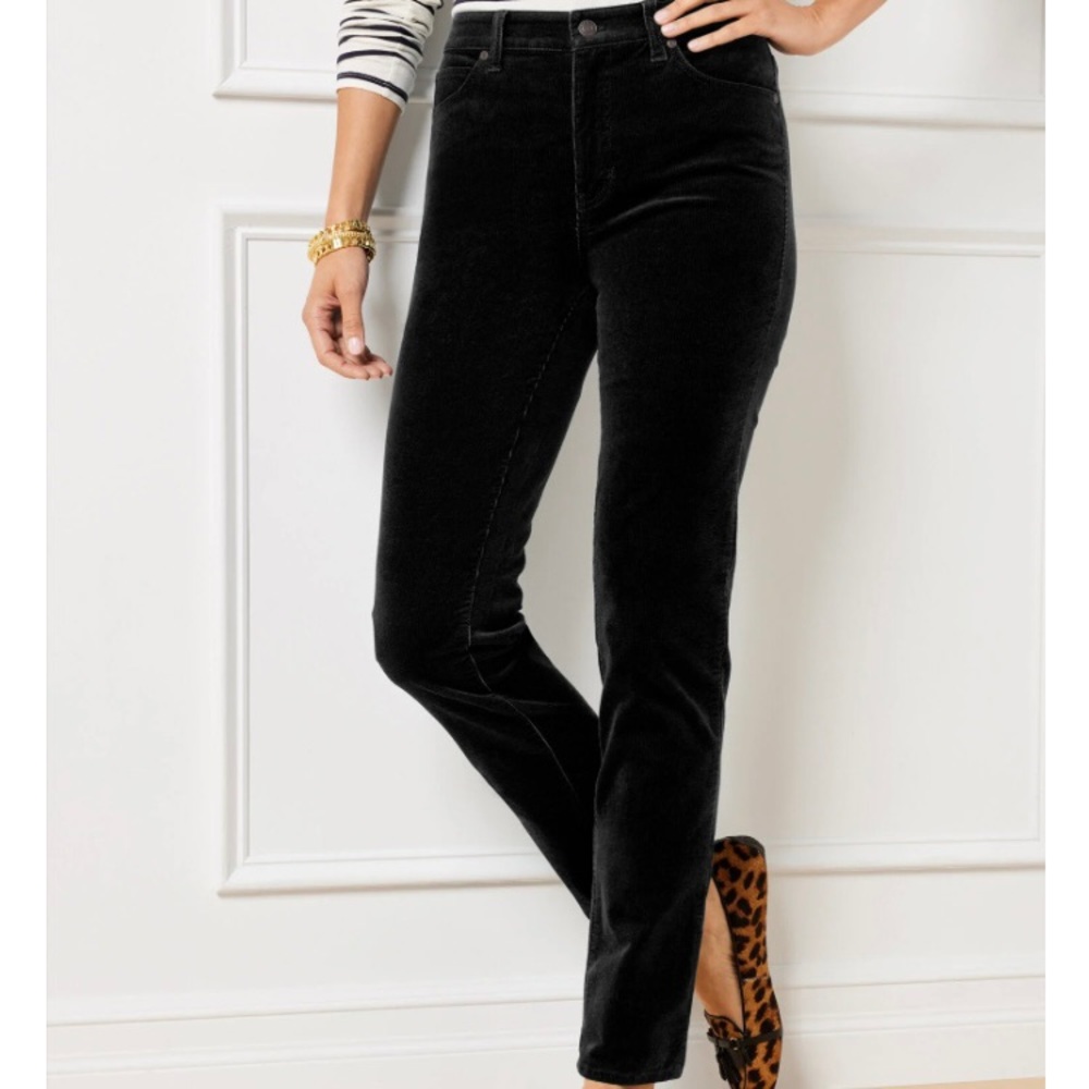 Talbots stretch corduroy straight leg pants